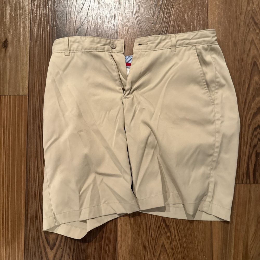 Tommy Hilfiger Tan Flat Front Shorts